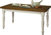MOBILI-2G---Tavolo-da-pranzo-legno-Allungabile-country-Chic-Piano-Rovere-e-Bianco-160X85-h.80