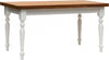 MOBILI-2G---Tavolo-da-pranzo-legno-Allungabile-country-Chic-Piano-Rovere-e-Bianco-90x90-LIBRO