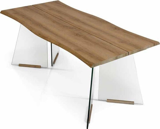 MOBILI-2G---TAVOLO-FISSO-IMPIALLACCIATO-BASE-VETRO-MISURA-L.180-P.90-H.76