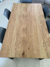 MOBILI-2G---TAVOLO-FISSO-IN-LEGNO-ROVERE-IMPIALLACCIATO-180x90-spessore-4-cm-E-GAMBE-IN-FERRO