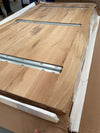 MOBILI-2G---TAVOLO-FISSO-IN-LEGNO-ROVERE-MASSELLO-160x90-spessore-4-cm-E-GAMBE-IN-VETRO