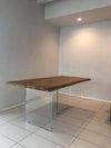 MOBILI-2G---TAVOLO-FISSO-IN-LEGNO-ROVERE-MASSELLO-250x100-spessore-4-cm-E-GAMBE-IN-VETRO