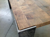 MOBILI-2G---TAVOLO-FISSO-RETTAGOLARE-LEGNO-MASSELLO-ROVERE