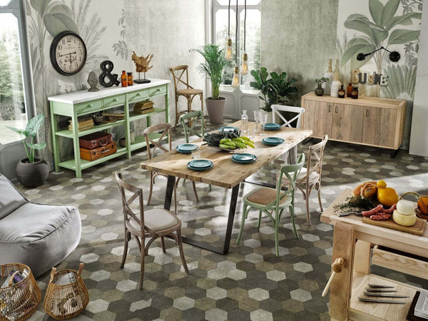 MOBILI-2G---TAVOLO-FISSO-RETTANGOLARE-LEGNO-MASSELLO-ONTANO-MOD.-GA001