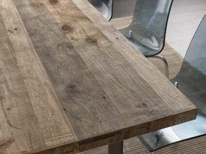 MOBILI-2G---TAVOLO-FISSO-RETTANGOLARE-LEGNO-MASSELLO-ONTANO-MOD.GA02