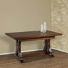 MOBILI-2G---Tavolo-Fratino-Allungabile-In-Legno-Tinta-Noce-Arte-Povera-180x100-Sala-e-Taverna