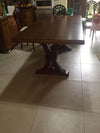 MOBILI-2G---Tavolo-Fratino-Allungabile-In-Legno-Tinta-Noce-Arte-Povera-180x85-Sala-e-Taverna
