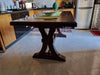 MOBILI-2G---Tavolo-Fratino-Allungabile-In-Legno-Tinta-Noce-Arte-Povera-180x85-Sala-e-Taverna