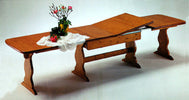 MOBILI-2G---Tavolo-Fratino-Allungabile-In-pino-Tinta-miele-Arte-Povera-190x90-Sala-e-Taverna