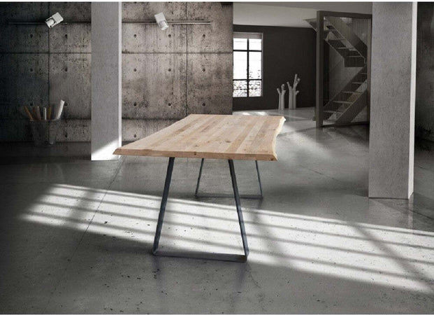 MOBILI-2G---TAVOLO-LEGNO-MASSELLO-NODO-APERTO-250x100-SP.-4-cm-FISSO