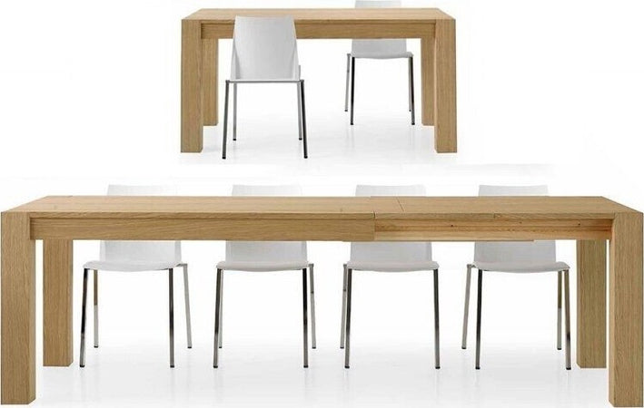 MOBILI-2G---TAVOLO-LEGNO-ROVERE-NATURALE-SPAZZOLATO-ALLUNGABILE-140-220x90