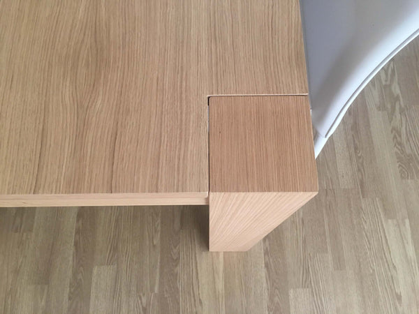 MOBILI-2G---TAVOLO-LEGNO-ROVERE-NATURALE-SPAZZOLATO-ALLUNGABILE-140-220x90