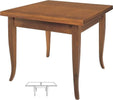 MOBILI-2G---TAVOLO-NOCE-GAMBA-SCIABOLA-90x90-ALLUNGABILE-A-LIBRO