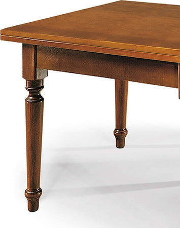 MOBILI-2G---TAVOLO-NOCE-GAMBA-TORNITA-100X100-ALLUNGABILE-A-LIBRO
