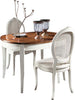 MOBILI-2G---Tavolo-ovale-allungabile-Classico-Legno-Intarsio-shabby-bicolore-115x95x78
