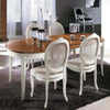 MOBILI-2G---Tavolo-ovale-allungabile-Classico-Legno-Intarsio-shabby-bicolore-115x95x78