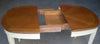 MOBILI-2G---Tavolo-ovale-allungabile-Classico-Legno-Intarsio-shabby-bicolore-115x95x78