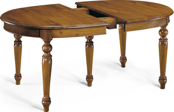 MOBILI-2G---TAVOLO-OVALE-ALLUNGABILE-IN-LEGNO-MASSELLO-DI-NOCE-L.130-P.105-H.78