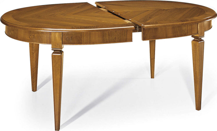 MOBILI-2G---TAVOLO-OVALE-ALLUNGABILE-IN-LEGNO-MASSELLO-DI-NOCE-L.130-P.105-H.78