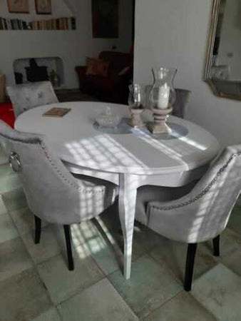 MOBILI-2G---TAVOLO-OVALE-CLASSICO-ALLUNGABILE-BIANCO-OPACO-L.160-X-P.110