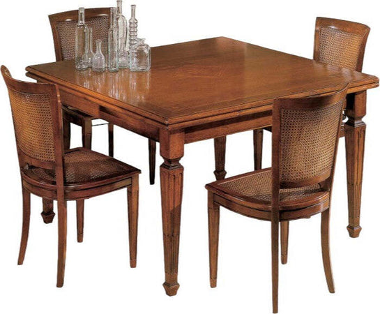 MOBILI-2G---Tavolo-quadrato-allungabile-classico-intarsio-stella-bassano-128X128x80