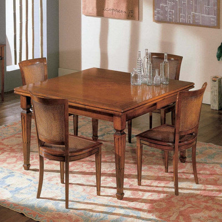 MOBILI-2G---Tavolo-quadrato-allungabile-classico-intarsio-stella-bassano-128X128x80