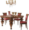 MOBILI-2G---Tavolo-quadrato-allungabile-classico-legno-tinta-noce-128X128x78