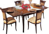 MOBILI-2G---Tavolo-quadrato-allungabile-classico-tinta-noce-120X120x78