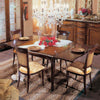 MOBILI-2G---Tavolo-quadrato-allungabile-classico-tinta-noce-120X120x78