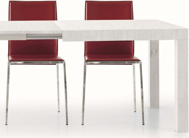 MOBILI-2G---TAVOLO-RETTANGOLARE-ALLUNGABILE-BIANCO-MISURE-L.160-P.90-H.77