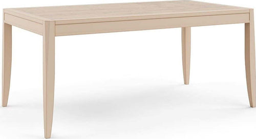 MOBILI-2G---TAVOLO-RETTANGOLARE-ALLUNGABILE-CON-DECORO-FOGLIA-IN-LEGNO-L.160-P.100-H.80