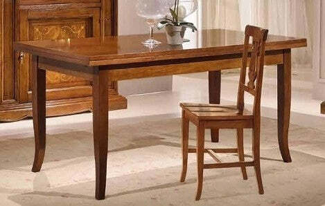 MOBILI-2G---TAVOLO-RETTANGOLARE-ALLUNGABILE-IN-LEGNO-TINTA-NOCE-160X85
