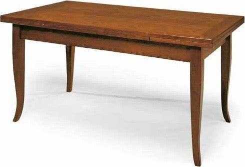 MOBILI-2G---Tavolo-rettangolare-allungabile-legno-classico-Noce-Arte-Povera-160-X-85
