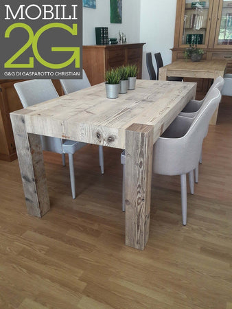 MOBILI-2G---TAVOLO-RETTANGOLARE-ALLUNGABILE-LEGNO-INVECCHIATO-140X90