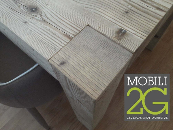 MOBILI-2G---TAVOLO-RETTANGOLARE-ALLUNGABILE-LEGNO-INVECCHIATO-140X90