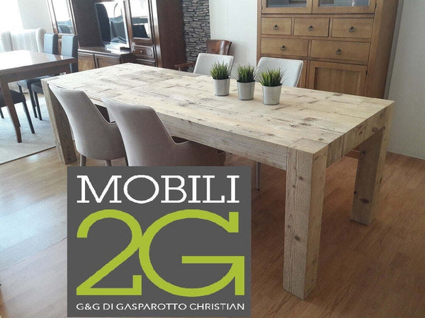 MOBILI-2G---TAVOLO-RETTANGOLARE-ALLUNGABILE-LEGNO-INVECCHIATO-140X90