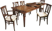 MOBILI-2G---TAVOLO-RETTANGOLARE-ALLUNGABILE-LEGNO-TINTA-NOCE-180/360X90