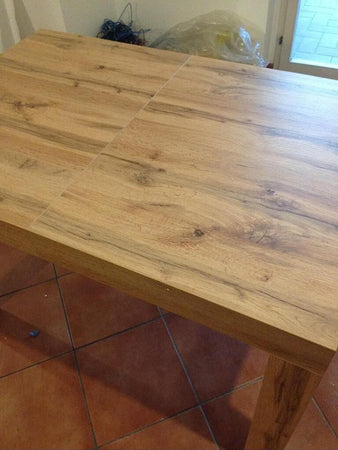 MOBILI-2G---TAVOLO-RETTANGOLARE-ALLUNGABILE-ROVERE-MISURE-L.160-P.90-H.77