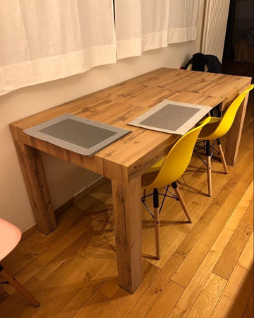 MOBILI-2G---TAVOLO-RETTANGOLARE-ALLUNGABILE-ROVERE-MISURE-L.160-P.90-H.77