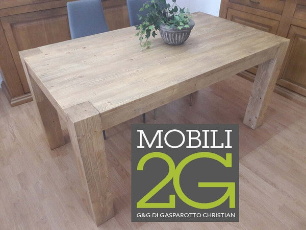 MOBILI-2G---TAVOLO-RETTANGOLARE-ALLUNGABILE-TINTA-ROVERE-NATURALE-IN-ABETE-SPAZZOLATO-160X90