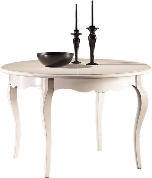 MOBILI-2G---TAVOLO-ROTONDO-BIANCO-LACCATO-SHABBY-CLASSICO-120-H.78