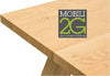MOBILI-2G---TAVOLO-ROVERE-IMPIALLACCIATO-160X90-SP.-4-cm-FISSO