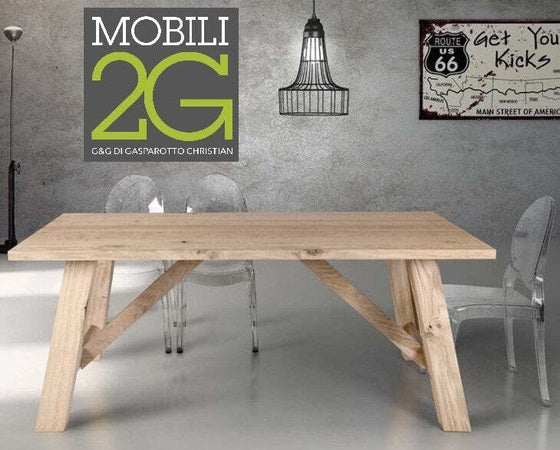 MOBILI-2G---TAVOLO-ROVERE-IMPIALLACCIATO-160X90-SP.-4-cm-FISSO
