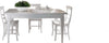 MOBILI-2G---TAVOLO-SHABBY-ALLUNGABILE-GAMBA-A-SPILLO-LEGNO-MASSELLO-BIANCO-L.140-P.90-H.80
