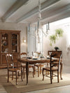MOBILI-2G---TAVOLO-SHABBY-ALLUNGABILE-GAMBE-A-SPILLO-IN-LEGNO-AVORIO-L.160-P.90-H.78