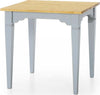 MOBILI-2G---TAVOLO+CONSOLLE-IN-ABETE-LACCATO-AZZURRO-CONSUMATO-EFFETTO-SHABBY-CHIC-CON-PIANO-TINTA-MIELE