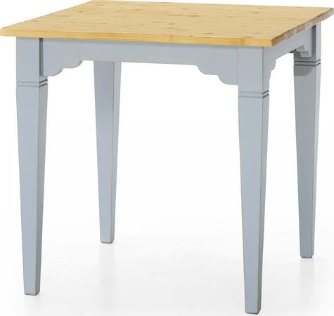 MOBILI-2G---TAVOLO+CONSOLLE-IN-ABETE-LACCATO-AZZURRO-CONSUMATO-EFFETTO-SHABBY-CHIC-CON-PIANO-TINTA-MIELE