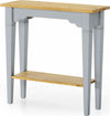MOBILI-2G---TAVOLO+CONSOLLE-IN-ABETE-LACCATO-AZZURRO-CONSUMATO-EFFETTO-SHABBY-CHIC-CON-PIANO-TINTA-MIELE