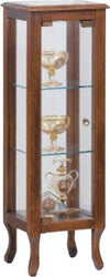 MOBILI-2G---Vetrina-1-anta-vetro-classica-in-Legno-tinta-noce-28X28X90