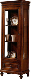 MOBILI-2G---VETRINA-1-PORTA-1-CASSETTO-IN-LEGNO-TINTA-NOCE-L.67-x-P.40-H.190